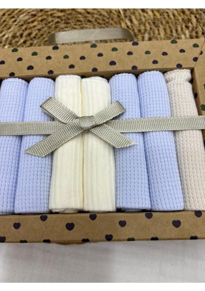 Kare Desenli Penye Bebek Ağız Mendili 7'li 2025 fiyatları