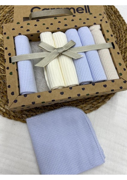 Kare Desenli Penye Bebek Ağız Mendili 7'li 2025 modelleri