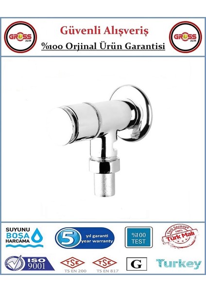 Zaman Ayarlı Sıva Üstü Bas 3/4'' - %100 Prinç - Orjinal Ürün - 5 Yıl Garanti