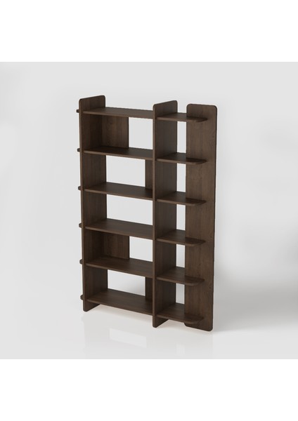 Otranto Kitaplık | 120 cm - 6 Raflı Ceviz Renkli