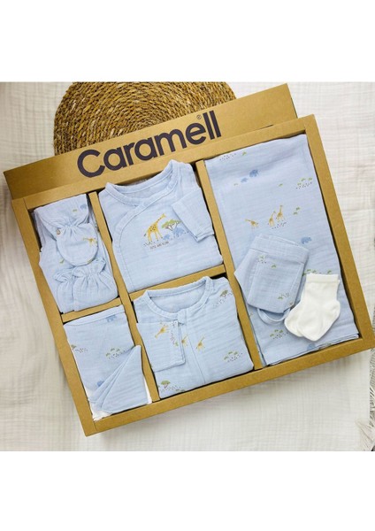 Müslin Safari 10'lu Set (Yazlık) Hastane Çıkışı Zıbın Seti