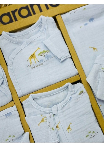 Müslin Safari 10'lu Set (Yazlık) Hastane Çıkışı Zıbın Seti fiyatları