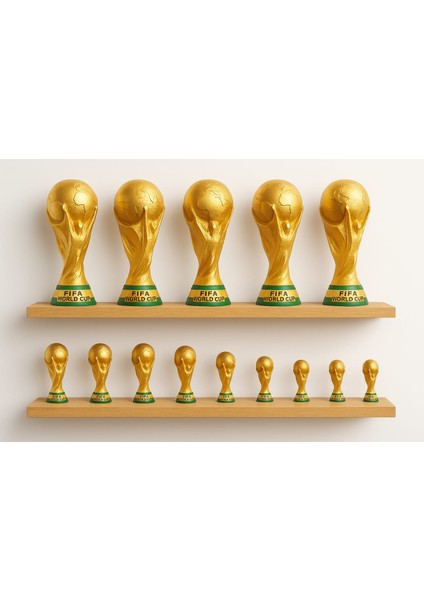 Dünya Kupası 2'li Seti - 20 cm - 15 cm Figür Büst Koleksiyon Hediye Büst modelleri