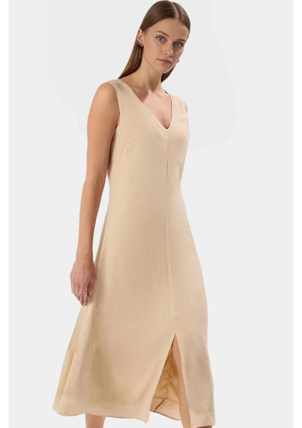 Nefes Alabilir Polyester Dokuma Midi Elbise Rahat Günlük Kullanım Konforlu Kesim Uzun Ömürlü modelleri