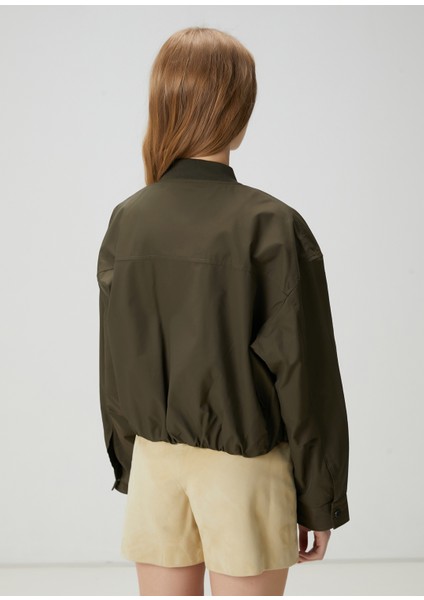 Koyu Haki Bomber Mont