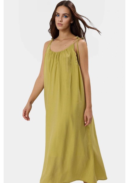 Polyester Maxi Elbise Cool & Comfort Giy Çık Koleksiyon Yazlık Şık Görünüm Günlük Kullanım Için fiyatları