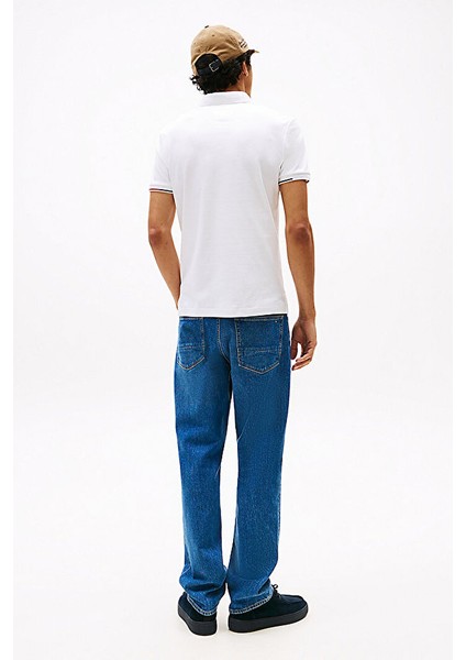 Erkek Interlock Flagcuff Polo T-Shirt - Beyaz modelleri