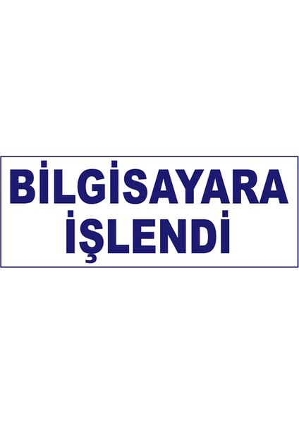 Bilgisayara İşlendi Kaşesi, 912 (51mm*19 mm) Mavi Keçeli Otomatik Kaşe fiyatları