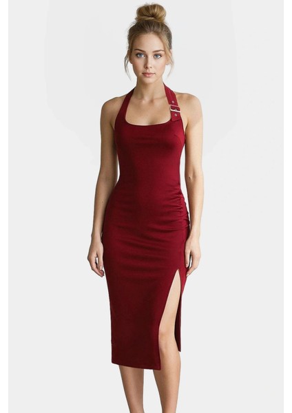 Yazlık Kolsuz Örme Midi Elbise Şıklık ve Konfor Bir Arada Seçkin Malzeme fiyatları