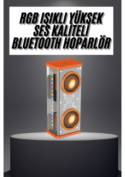 Rgb Işıklı Hoparlör Taşınabilir Hoparlör Kablosuz Bluetooth 5.0 Bağlantı