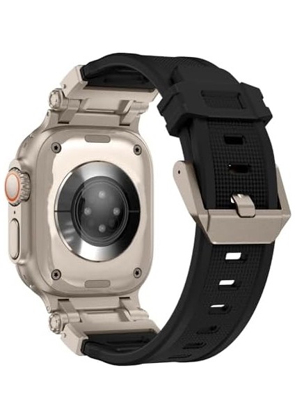 Watch 45MM 44MM 42MM 49MM Uyumlu Kordon Hiron Premium Metal Aparatlı Kopma Karşıtı Kordon Spor Rahatsız Etmeyen Apple Watch Ultra 2/1 9 8 Se 7 6 5 4 3 2 1 Serisi Uyumlu Kordon fiyatları