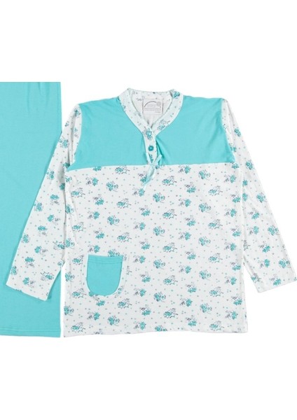 Elise Mood Tasarım Model Yazlık Uzun Kol Kadın Pijama Takımı M/xxl