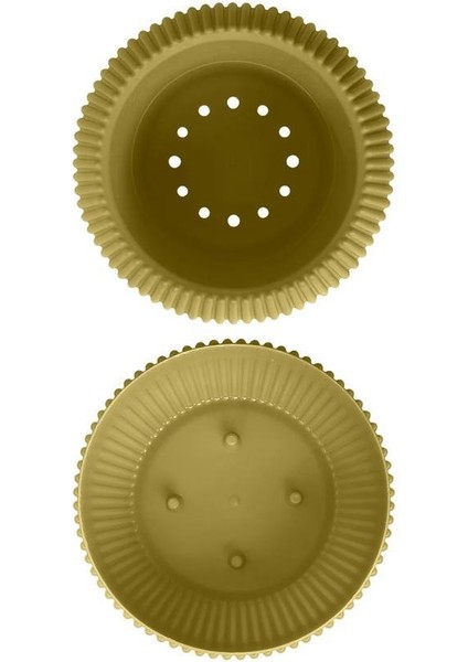 Krs Mercan Dekoratif Sukulent Kaktüs Plastik Saksı Takımı 3'lü Set Soft Sarı modelleri