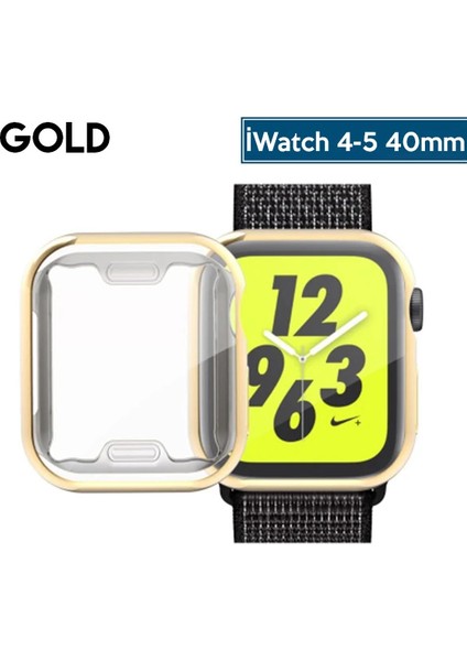 Ally Apple Iwatch 40MM 360 Koruma Ultra Slim Silikon KILIF-(1903) - TKNAL3915-7859 modelleri
