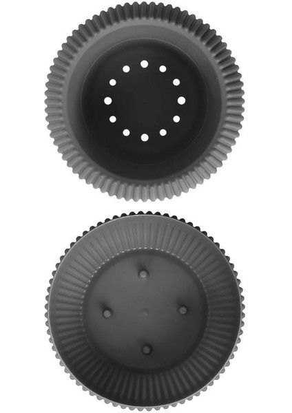 Krs Mercan Dekoratif Sukulent Kaktüs Plastik Saksı Takımı 3'lü Set Antrasit modelleri