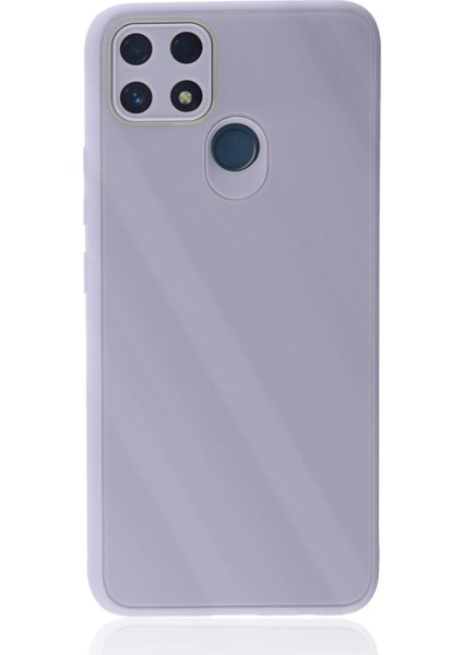 Realme C25 Kılıf Glass Kapak - Lila - TKNAL2426-7529