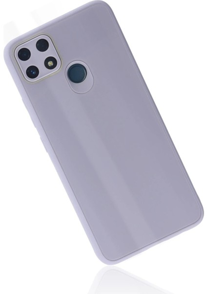 Realme C25 Kılıf Glass Kapak - Lila - TKNAL2426-7529