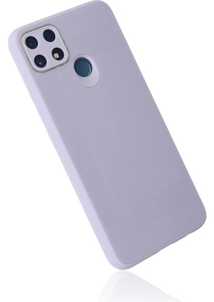 Realme C25 Kılıf Glass Kapak - Lila - TKNAL2426-7529