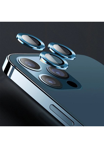 Usams Iphone 12 Pro 3D Metal Çerçeveli Kamera Lens KORUYUCU-(1903) - TKNAL2109-9050 modelleri