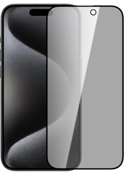 Ally Iphone 15 Plus 3D Full Privacy Gizlilik Cam Ekran Koruyucu ANTI-SPY-(1903) - TKNAL8900-6131