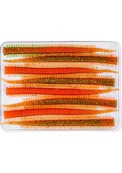 Silikon Sahte Kurt - Lrf Yem - 1g 70MM - Fishack Wormix - Fluo Tiger - Uv Silikon fırsatları