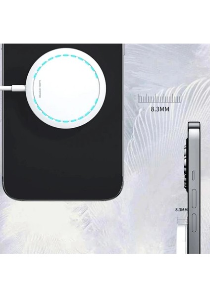 Wekome Magsafe 15W Ultra Ince Mıknatıslı Kablosuz Wireless ŞARJ-(1903) - TKNAL1068-9303 indirimleri