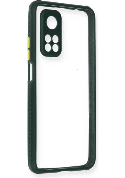 Xiaomi Mi 10T Pro Kılıf Miami Şeffaf Silikon - Koyu Yeşil - TKNAL8651-8955