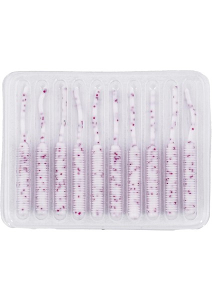 Silikon Kurt Yem - Lrf Yem - 1g 52MM - Fishack Wormix - 10 Adet - White modelleri