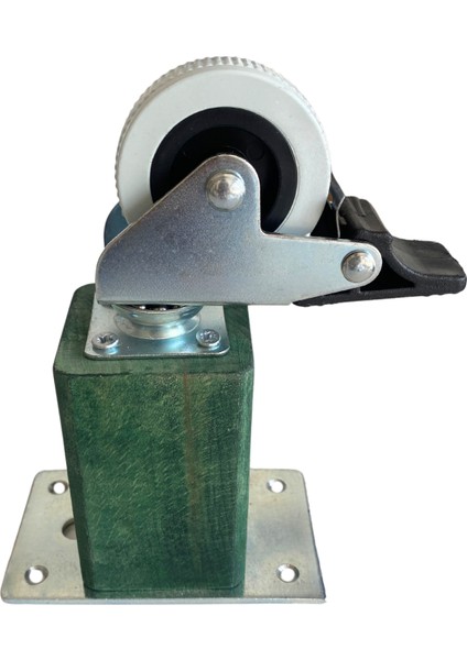 Kale Ahşap Tekerli Ayak Mobilya Masa ve Dolap Tekerli AYAĞI(FRENLİ)(12CM-15CM)(KAYIN/GÜRGEN Ağacı) modelleri