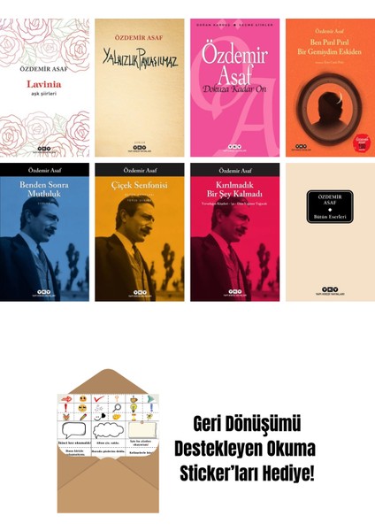 Özdemir Asaf 8 Kitap Seti + Okuma Sticker'ları