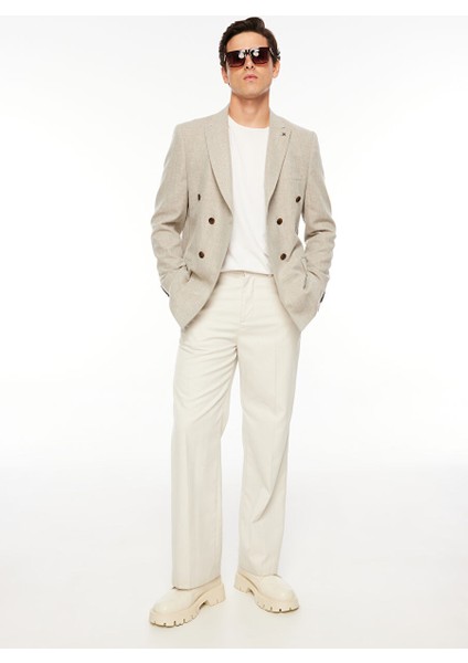 Slim Fit Bej Erkek Düz Ceket F3WM-CKT174 fiyatları