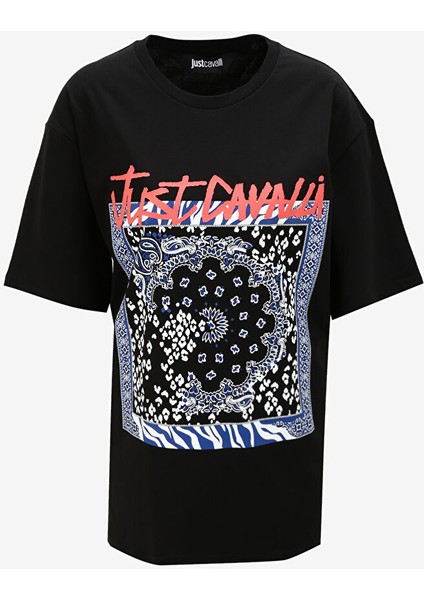 Bisiklet Yaka Siyah Erkek T-Shirt 75OAHF04