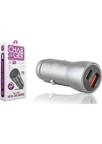 Subzero CR33 20W 3.4A Hızlı Pd+Usb Çıkışlı Metal Ledli Araç Şarj Başlığı fiyatları
