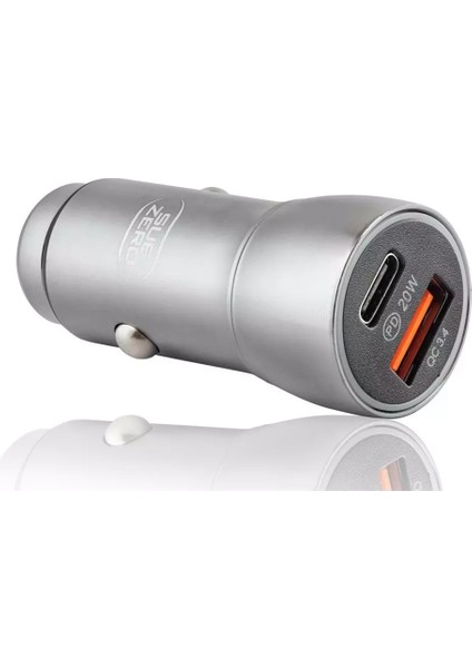 Subzero CR33 20W 3.4A Hızlı Pd+Usb Çıkışlı Metal Ledli Araç Şarj Başlığı modelleri