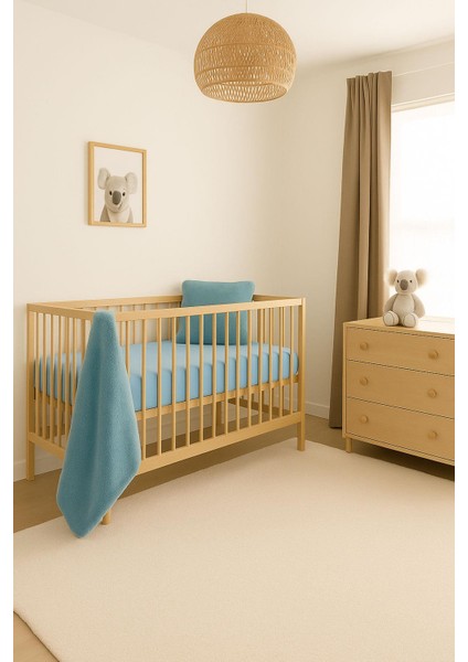 Pamuklu ve Lastikli 60X120 cm Fittet Penye Bebek Çarşafı modelleri