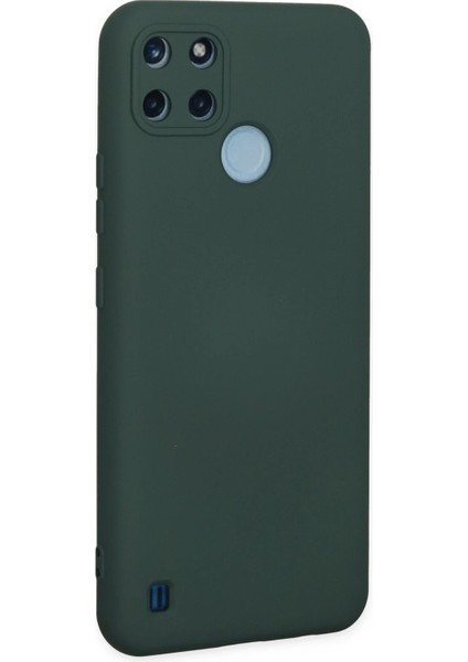 Realme C25Y Kılıf Nano Içi Kadife Silikon - Koyu Yeşil - TKNAL5296-4765 modelleri