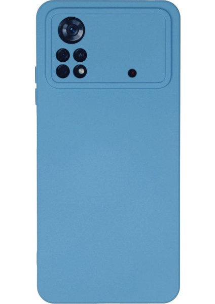 Xiaomi Poco X4 Pro 5g Kılıf Nano Içi Kadife Silikon - Mavi - TKNAL7800-4165