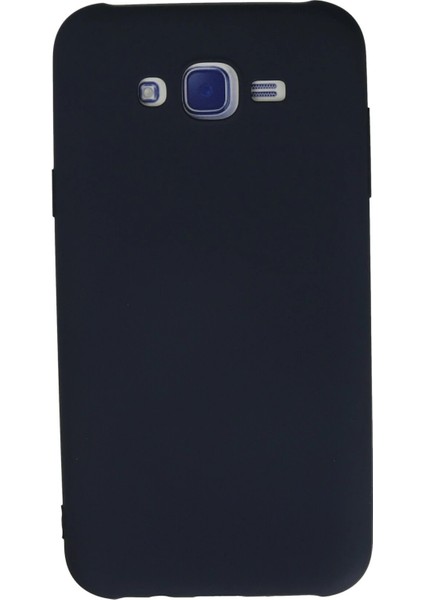Samsung Galaxy J7 Kılıf Nano Içi Kadife Silikon - Lacivert - TKNAL7756-2704