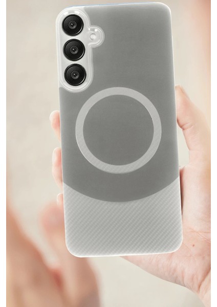 Samsung A36 Kılıf Maya Karbon Kapak - Gri - TKNAL6583-5822