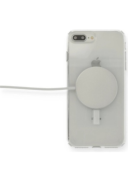 iPhone 8 Plus Kılıf Magneticsafe Şeffaf Silikon - Şeffaf - TKNAL3973-8991 fırsatları