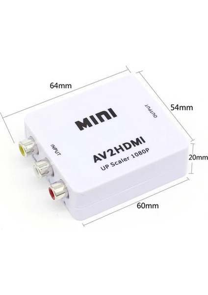 Ally Av To HDMI Mini Switch Rca Composit Audio Video HDMI Görüntü Çevirici Full - NFND3832-595 fırsatları