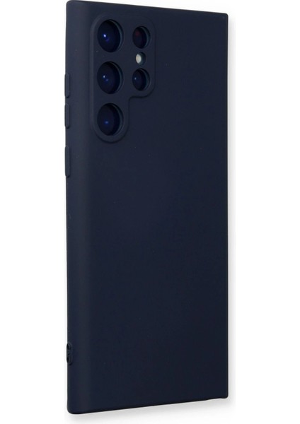 Samsung Galaxy S24 Ultra Kılıf Nano Içi Kadife Silikon - Lacivert - NFND3325-4212