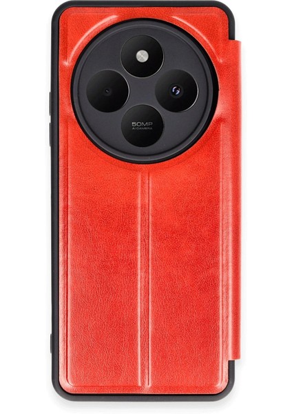 Xiaomi Redmi 14C Kılıf Flip Cover - Kırmızı - NFND4437-7771