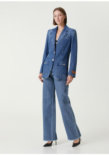 Oversized Mavi Denim Blazer fiyatları