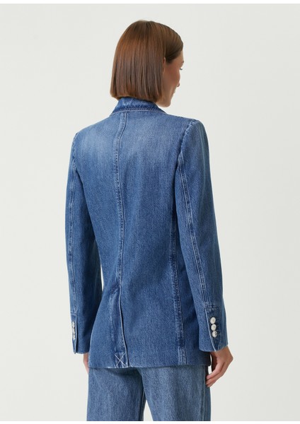 Oversized Mavi Denim Blazer indirimleri
