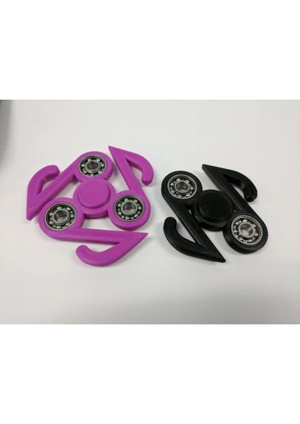 Sekizinci Not Fidget Spinner (Plastik Aparattır) 3D
