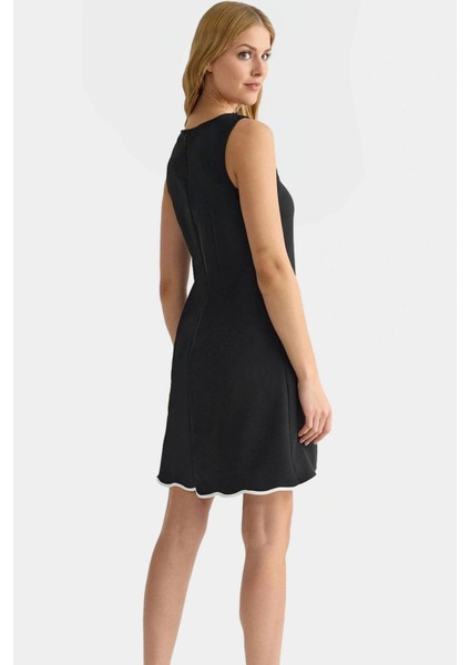 Yazlık Mini Elbise Finike Dokuma A Line Kesim 88% Polyester Rahat ve Şık Zarifane Tasarım modelleri