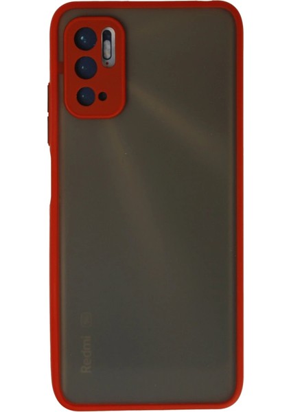 Xiaomi Redmi Note 10 5g Kılıf Montreal Silikon Kapak - Kırmızı - TKNAL1308-1356