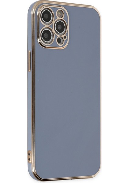 iPhone 12 Pro Kılıf Volet Silikon - Mavi - TKNAL8025-5201
