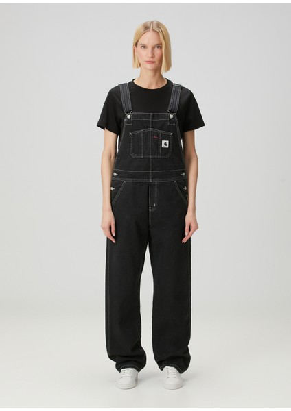 Siyah Denim Tulum